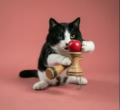 猫の不思議なリンゴ発見記