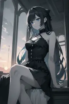 ロングの女