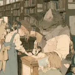猫の司書さん