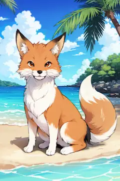 休暇の狐