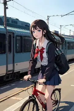 電車と私、どっちが早いと思う？