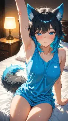 🐺🛏️ ウル子、パンツゼロの解放感を知ってしまう