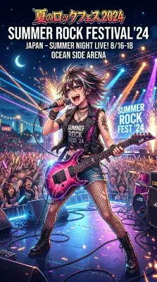 夏の夜に響くロックの叫び