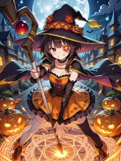 我が名はめぐみん！ハロウィンを統べる者！