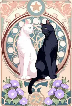 陰陽の猫姉妹