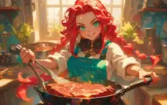 おまちどうさまっ！熱いうちに食べてね！
