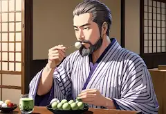 スイーツ男子🍰和室で味わう、静かな甘い休息