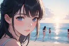 夕暮れビーチの秘めた想い