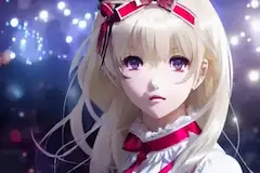 With ribbons