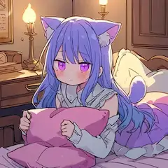 眠たげな猫耳の夜