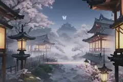 古都と蝶