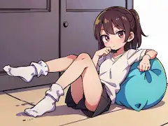 オリジナル三つ折り少女