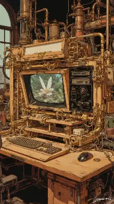 植物を映すスチームパンクPC／スマホ壁紙アーカイブ