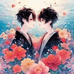 花と男子の絵柄詰め合わせ