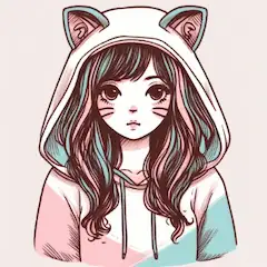 猫パーカー