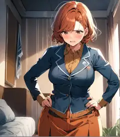 若い頃の服がきつくなった団地妻