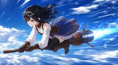 快晴の空を駆ける