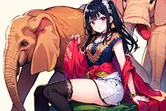 ゾウとうちの子！！（９枚）