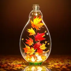 ガラス瓶の中の秋