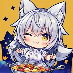 ハロウィン人狼娘スタンプ風～楽喜怒哀
