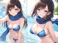 水着マフラー
