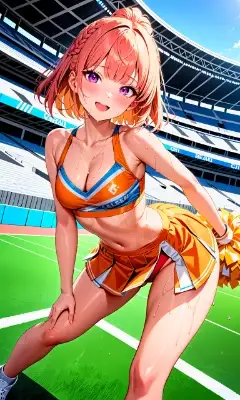 燃え上がる情熱のチアリーダー