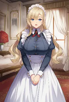 メイドの朝の秘密の訪問者
