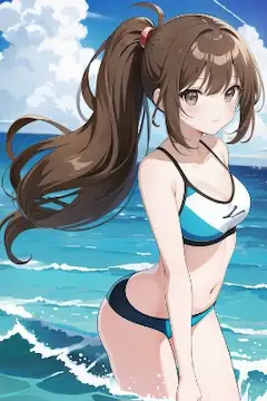 海の思い出のワンシーン