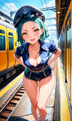 笑顔で運ぶ、希望のレールをつなぐ鉄道の天使
