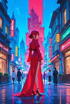 ネオン街の紅い幻影