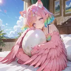 3枚）卵を温めるハーピー娘さん