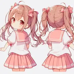 成長する少女