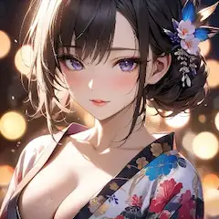花火夜の優美な微笑み