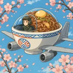 牛丼飛行機
