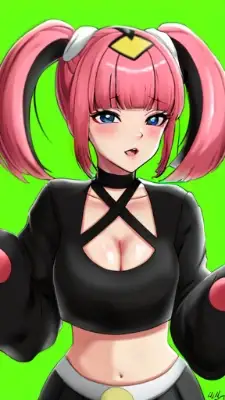 ポケモンエクスプローラーズの幹部と彼女のピンク髪ツインテール