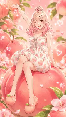 やまなし桃の日（ピーチちゃん）