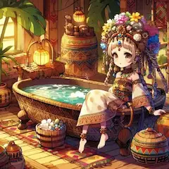 アフロのお風呂