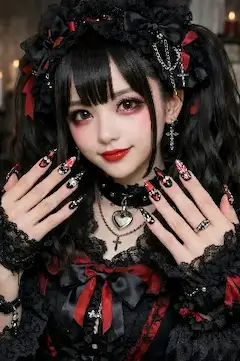 闇夜の姫、紅い爪の誘惑
