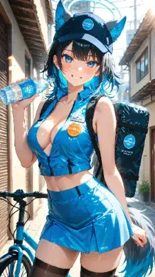 🐺🥛 ウル子「乳酸菌届けに来たぞー！」朝から元気すぎる訪問販売員