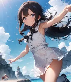 フリルと少女 (3枚)