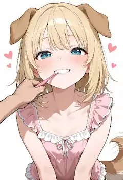 犬耳娘ちゃんはとても良い子（よい歯の日（4月18日 記念日））