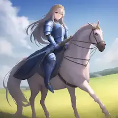 馬上の女騎士