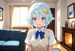 怯えた表情の小日向ミナ