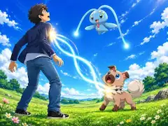 マナフィのいたずら!イワンコと入れ替わり