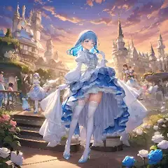青い姫の夕暮れ舞踏