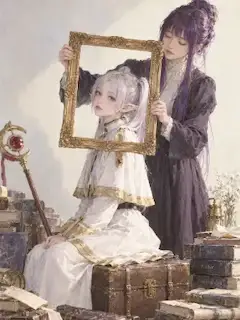 コラボ向けイラストをイメージして(劇中の普段服Ver.)