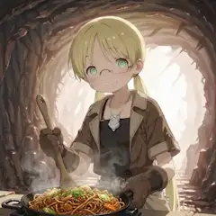 あのねっ細長い生き物がたくさんいたの。だから焼きそば作ったの。