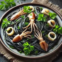 イカ墨パスタ