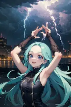 青デコちゃんと雷雨その２