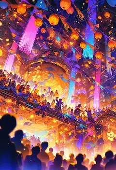 光の宮殿に響く幻想の宴